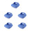 5Pcs Blue Bbq Cleaning Brush Labor-Saving Grill Accessory 5