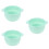 3Pièces Bol Chauffe-Cire Vert Silicone Pratique Usage Féminin 8