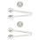 2Sets Ball-Shape Stainless Steel Whiskey Stones Wine Accessory Silver 5