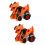 2Pcs Kids Dinosaur Car Toy Pull Back Inertia Plastic Vehicle Gift 5