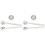 2Sets Ball-Shape Stainless Steel Whiskey Stones Wine Accessory Silver 2