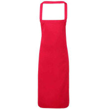 (One Size, Hot Pink) Premier Unisex Adult Cotton Bibbed Apron