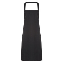 (One Size, Black) Premier Unisex Adult Cotton Bibbed Apron