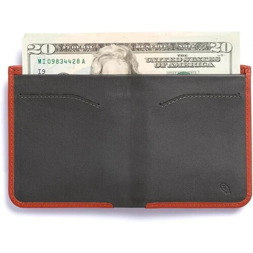 Bellroy Leather High Line Wallet Tamarillo Brown tall 1