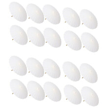 20PCS Paper Parasol Wedding Umbrella Party Favor Bamboo Umbrellas for Bridal Shower Centerpieces Photo Props 23.6Inch