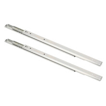 2 piezas de guía deslizante para cajón de 200 mm (7.87 in), ancho 27 mm, plateado