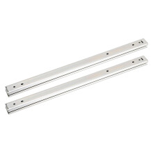 2 piezas de guía de cajón de 200 mm, ancho 27 mm, extensión de 3 tramos