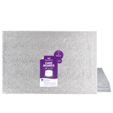 Culpitt 14" x 12" Oblong Cake Boards, 3mm Hardboard Cards For Celebration Cakes, Birthday Treats, Tray Bakes, Cupcakes, and More! Strong, Rectangular,