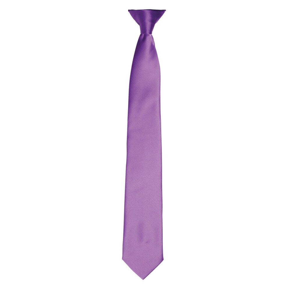 Premier (One Size, Rich Violet) Unisex Adult Satin Tie