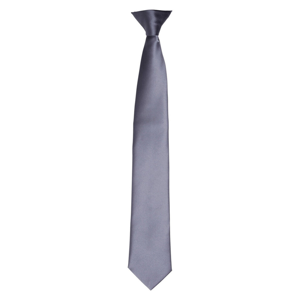 Premier (One Size, Steel) Unisex Adult Satin Tie Multicoloured