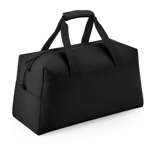BagBase (One Size, Black) Bagbase Weekender Matte PU Duffle Bag