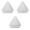3Pièces Moules Silicone Triangle Pour Béton Bougies 3