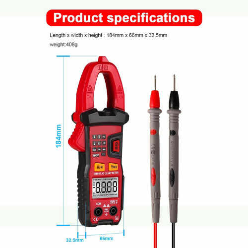 2Ensembles Outil Tension Pince Rouge Multimètre Polyvalent 1