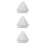 3Pièces Moules Silicone Triangle Pour Béton Bougies 8
