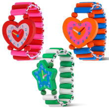 6Pièces Bois Enfants Jouet Couleurs Assorties
