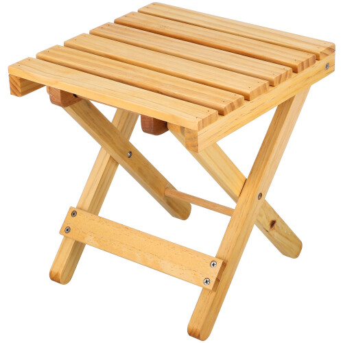 3Pièces Table Pliante Portable En Bois Pour Vin Jardin