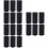 18Pièces Sangles De Transport Ski Snowboard Nylon Noir 8