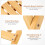3Pièces Table Pliante Portable En Bois Pour Vin Jardin 9