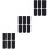 18Pièces Sangles De Transport Ski Snowboard Nylon Noir 6