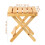 3Pièces Table Pliante Portable En Bois Pour Vin Jardin 4