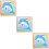3Ensembles Jouet Enfants Blocs Bois Colorés Concentration 10