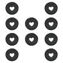 30Pièces Disques De Reliure Noirs Multifonctions Pour Étudiants