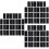 45Ensembles Bandes Fixes Auto-Adhésives Pour Tapis 6