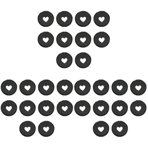 30Pièces Disques De Reliure Noirs Multifonctions Pour Étudiants 1