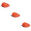 3Pièces Brosse Gril Nettoyage Bbq Portable Orange Compact Et Léger 9