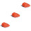 3Pièces Brosse Gril Nettoyage Bbq Portable Orange Compact Et Léger 5