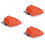 3Pièces Brosse Gril Nettoyage Bbq Portable Orange Compact Et Léger 6