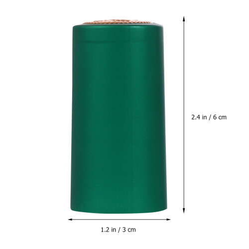 400Pièces Film Thermorétractable Vert Pour Bouteille De Vin 1
