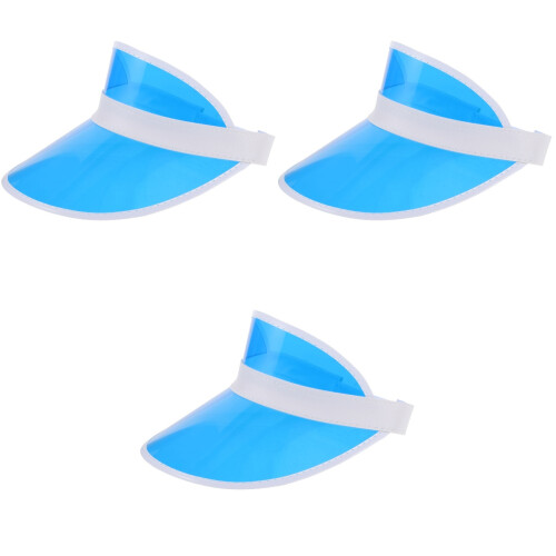 3Pièces Chapeaux Visières Plastique Protection Été 2