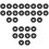 30Pièces Disques De Reliure Noirs Multifonctions Pour Étudiants 3