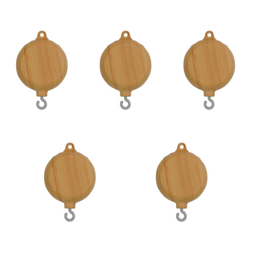 5Pièces Boîte Musicale Bébé En Bois Clair Pour Lit, 1