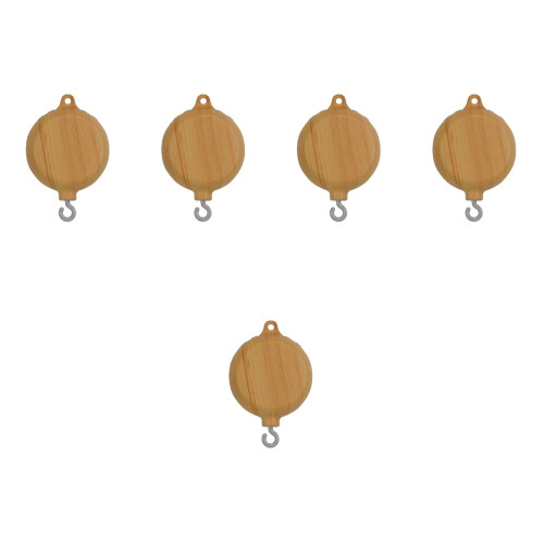 5Pièces Boîte Musicale Bébé En Bois Clair Pour Lit, 2