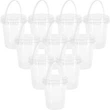 10Pièces Seaux De Stockage Pour Fruits Boissons Glaces Couvercle