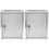 2Pièces De Collecte Murale Argentée En Acier Inoxydable Robuste 2