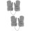2Pièces Tricotés Hiver Enfants Doublure Protection 7