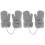 2Pièces Tricotés Hiver Enfants Doublure Protection 2