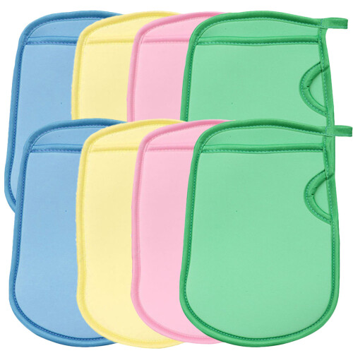 16Pièces Manchons Exfoliants Douche Enfants Pva Colorés