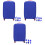 3Pièces Couvre-Valises Extensibles Protection Chic Anti-Rayures 3