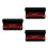 3Pièces Harmonica Musical Enfant Rouge ABS Métal 10 Trous Facile 6