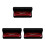 3Pièces Harmonica Musical Enfant Rouge ABS Métal 10 Trous Facile 7