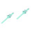 2Pièces Enfants Silicone Verte Durable Animé Fun 4