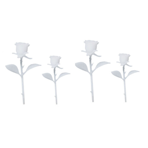 12Pièces Décorations Mini Roses Blanches Pour Créations DIY Originales