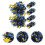 12Pièces Pompons Cheering Colorés Pour Cheerleaders Supporters 10