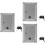 3Pièces Boîte Suggestion Aluminium Argentée Avec Clé 6