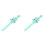 2Pièces Enfants Silicone Verte Durable Animé Fun 2