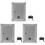 3Pièces Boîte Suggestion Aluminium Argentée Avec Clé 2